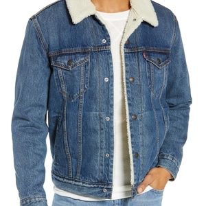 LEVI SHERPA JEAN JACKET NWT